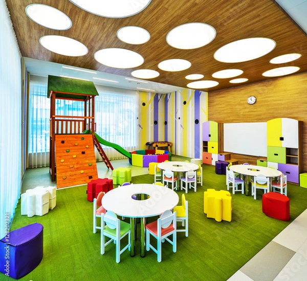 Obraz Kindergarten Preschool Classroom Interior