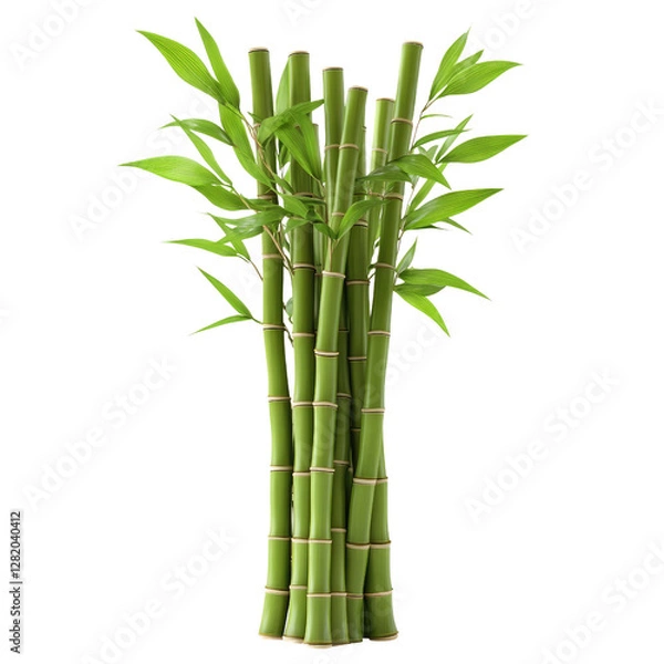 Obraz bamboo isolated on white background
