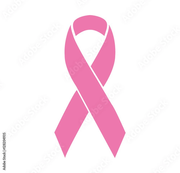 Fototapeta breast cancer awareness.Pink ribbon vector 