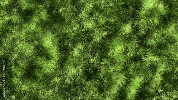 Obraz A seamless grassland texture with soft gradients of green isolated on a transparent background