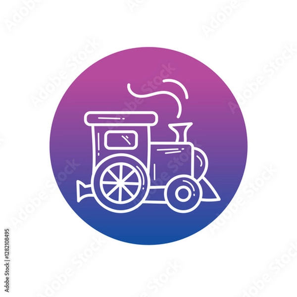 Obraz Train Vector icon