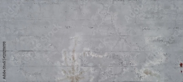 Fototapeta Concrete ceiling on footway tunnel with cracks