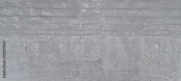 Fototapeta Concrete ceiling on footway tunnel with cracks