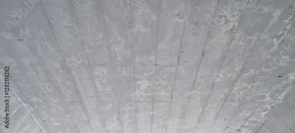 Fototapeta Concrete ceiling on footway tunnel with cracks