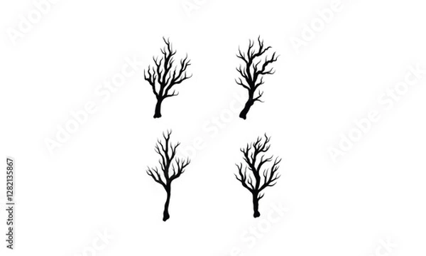 Fototapeta tree branches without black leaves