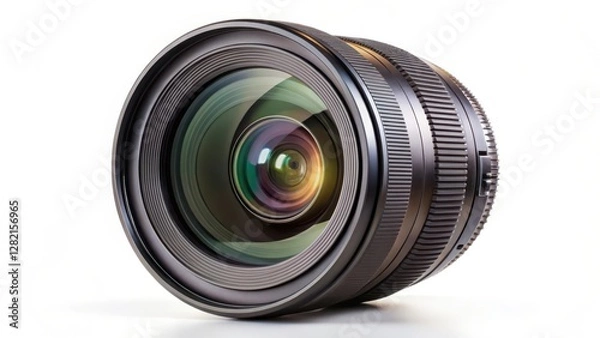 Fototapeta Camera Lens on White Background