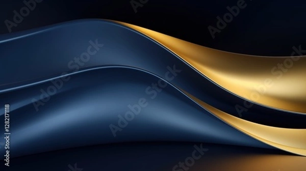 Fototapeta Abstract technology concept curve architectural space background