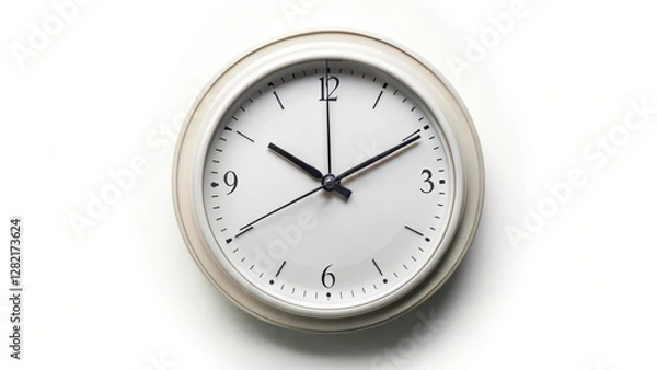 Fototapeta Analog Clock on White Background