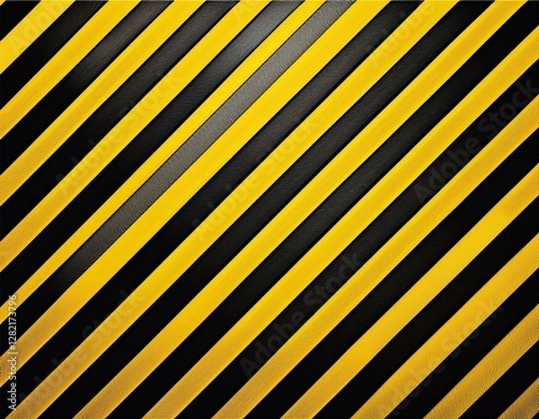 Fototapeta black and yellow warning line striped rectangular background yellow and black stripes on the diagonal industrial warning background warn caution construction safety