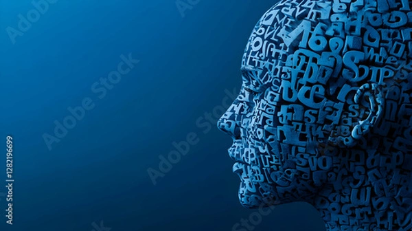 Obraz Linguistic Intelligence: The ability to effectively use language for writing, speaking, and understanding complex texts, demonstrating strong communication skills