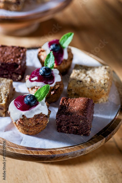 Obraz chocolate cake with nuts