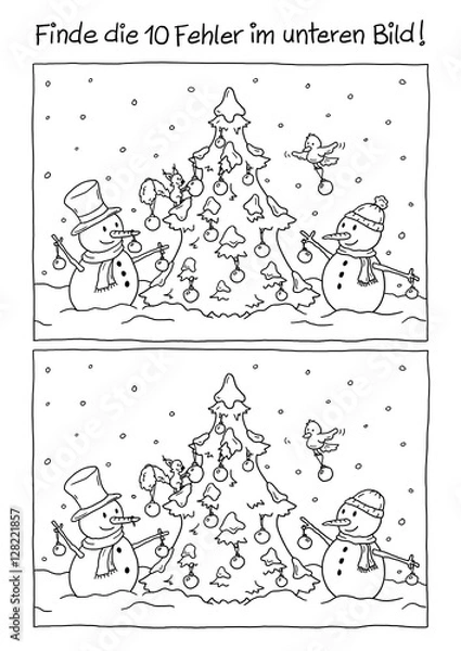 Obraz Fehlerbild Weihnachten