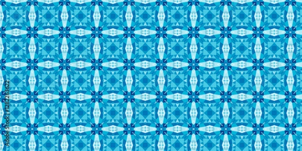 Obraz Mesmerizing Symmetry of Icy Geometric Patterns