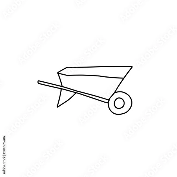 Fototapeta construction tools doodle