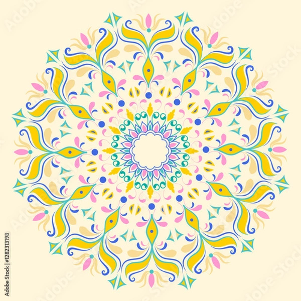 Obraz Spring mandala in pastel colors