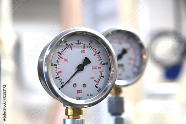 Fototapeta Dwa barometry przemysłowe