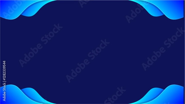 Obraz BLUE GRADIENT BACKGROUND FRAME