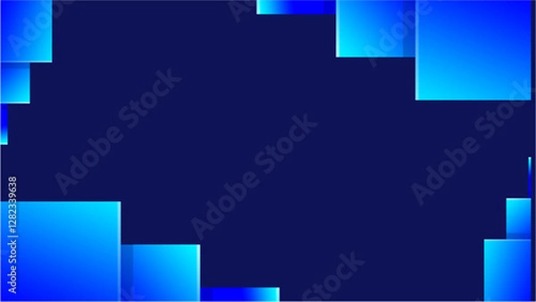 Fototapeta BLUE GRADIENT BACKGROUND FRAME