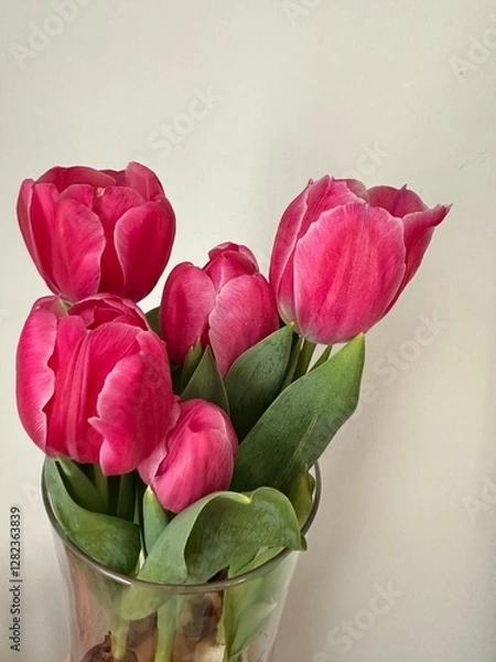 Obraz bouquet of pink tulips