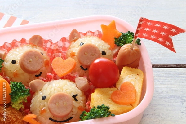 Obraz こぶた弁当