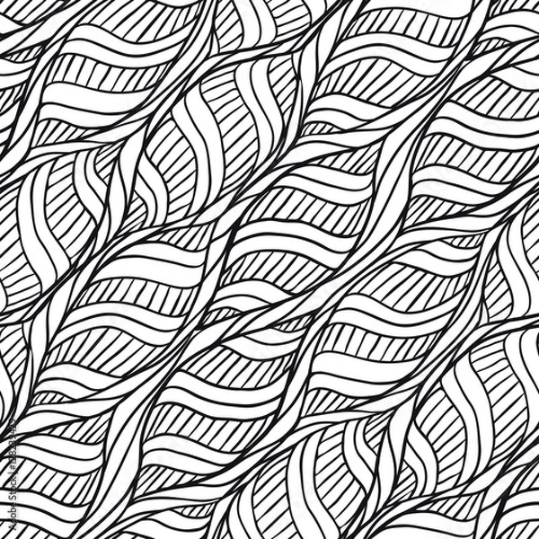 Fototapeta Hand drawn pattern