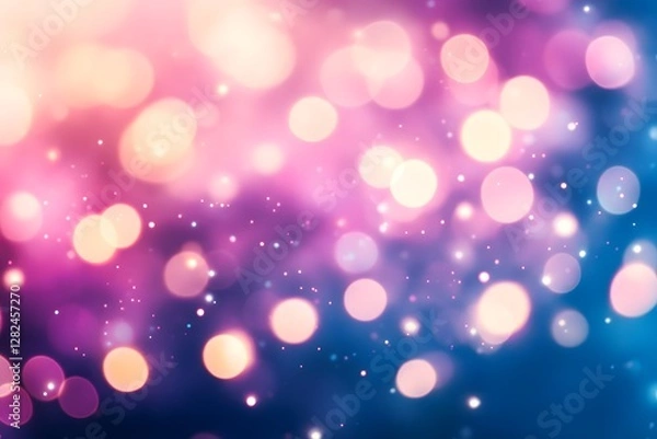Fototapeta Cosmic Nebula Blur with Glowing Stars   Ethereal and Mysterious Ambiance