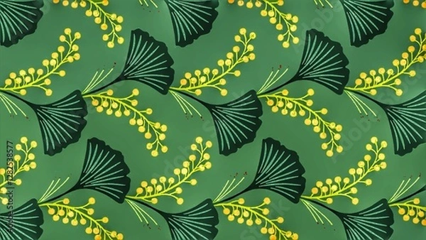 Obraz Multi flower and leaf digital shirt design 