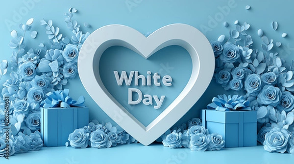 Obraz ホワイトデーの背景