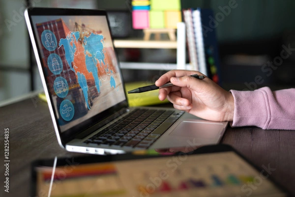 Fototapeta An Export Analyst is a professional