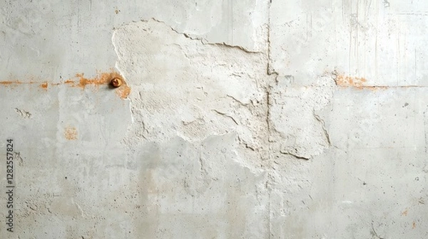 Fototapeta Textured industrial concrete wall, minimalist design, raw aesthetic, clean space, urban feel, perfect for modern decor or backdrop, neutral tones, simplicity in design