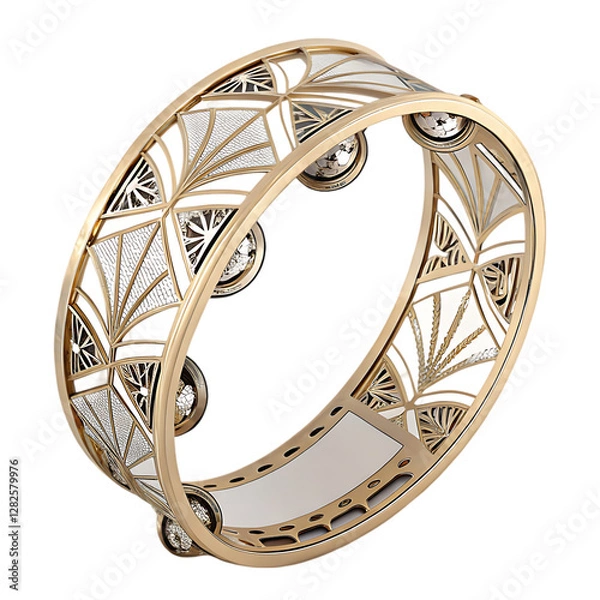 Fototapeta art deco tambourine