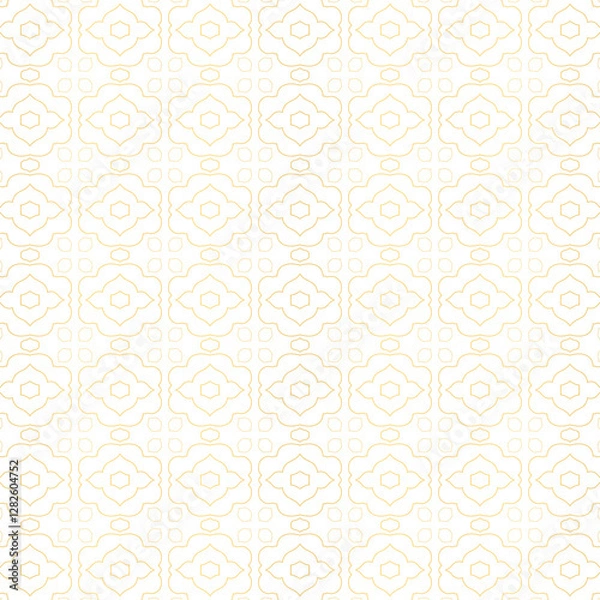 Fototapeta Golden Batik pattern