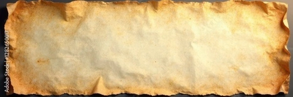 Fototapeta Timeworn parchment; uneven tone, visible fibers, document, natural, texture background