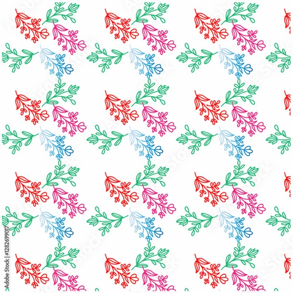 Obraz seamless background with flowers 