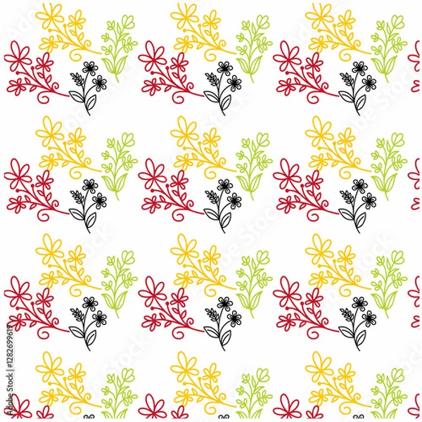 Obraz seamless pattern with flowers