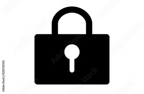 Fototapeta セキュリティをイメージした南京錠のアイコン