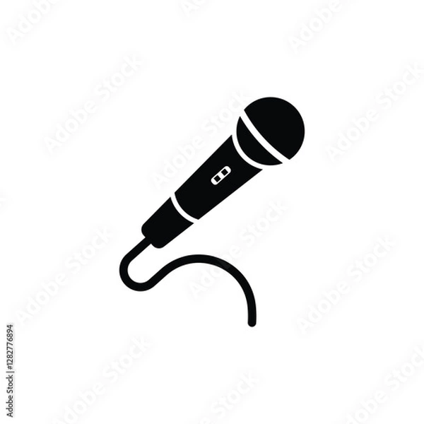 Obraz microphone Icon Vector Illustration Logo Template