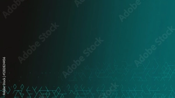 Obraz Geometric Triangle Pattern in Gradient Transitioning Colors