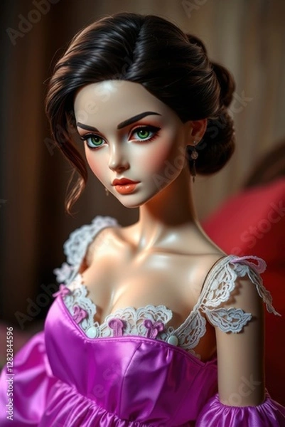 Fototapeta Elegant Lifelike Doll