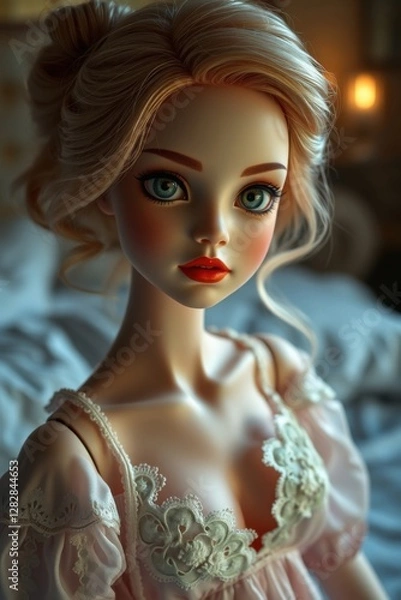 Fototapeta Elegant Lifelike Doll