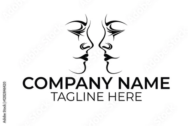 Obraz logo woman silhouette