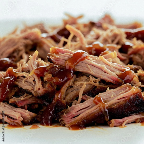 Fototapeta BBQ Pulled Pork Platter
