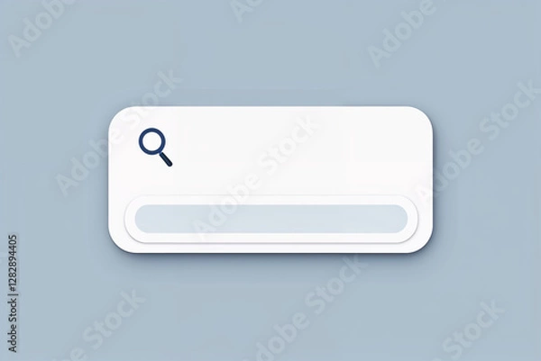 Obraz Magnifying Glass and Search Bar Concept