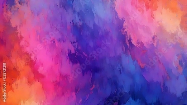 Obraz Abstract Purple, Pink, and Orange Brushstrokes