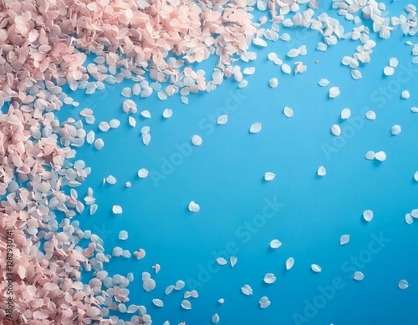 Obraz 桜の花びらの背景フレーム