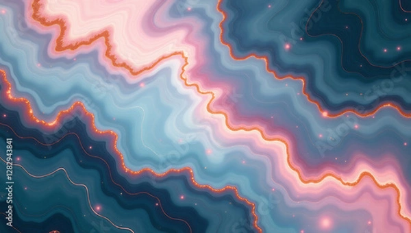 Fototapeta Mystic Marble Mirage: Imperfect Veining and Fluid Patterns