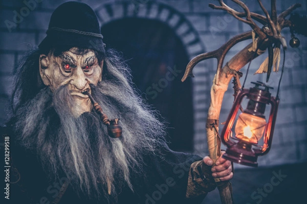 Obraz Perchten bei einem Perchtenlauf im Advent