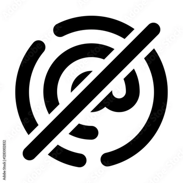 Fototapeta At Off Broken Line Icon Vector