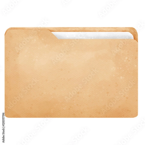 Obraz icon folder computer file ,old yellow folder,file ,old photo frame