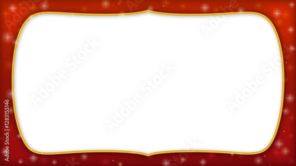 Obraz キラキラのある豪華な１６：９フレーム